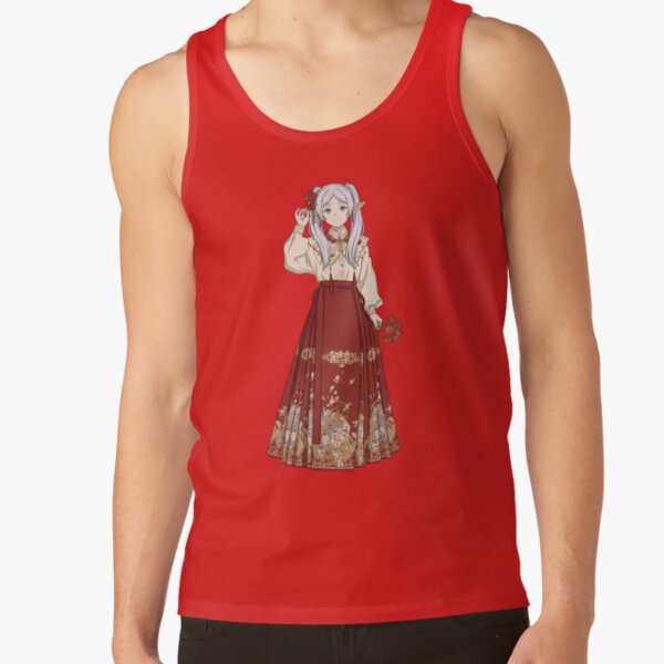 Frieren Red Petal Queen Tank Top - Image 4