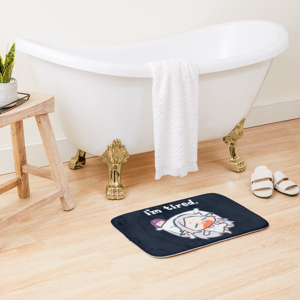 Frieren I'M Tired Cute Bath Mat - Image 2