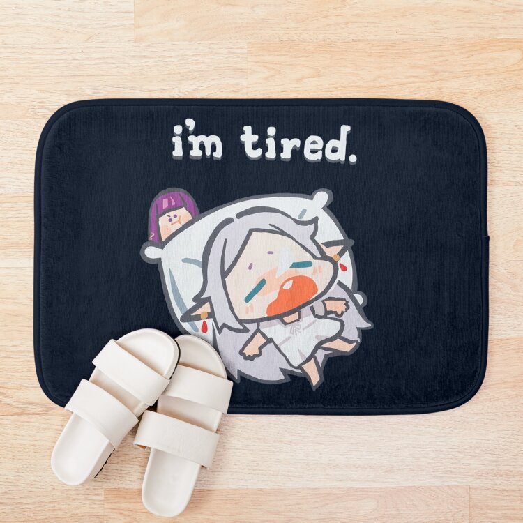 Frieren I'M Tired Cute Bath Mat - Image 3