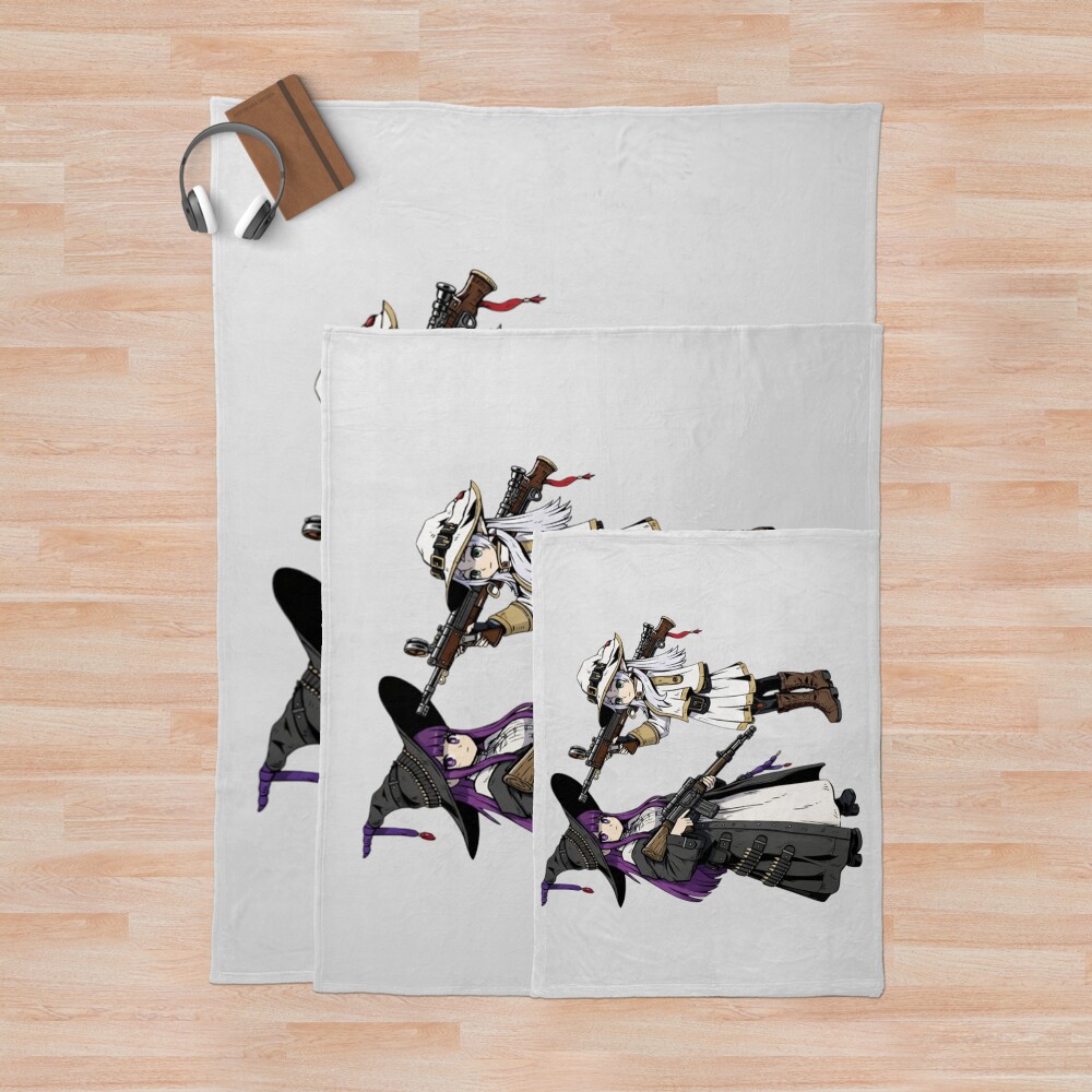 Frieren Wicked Rifles Throw Blanket - Image 3
