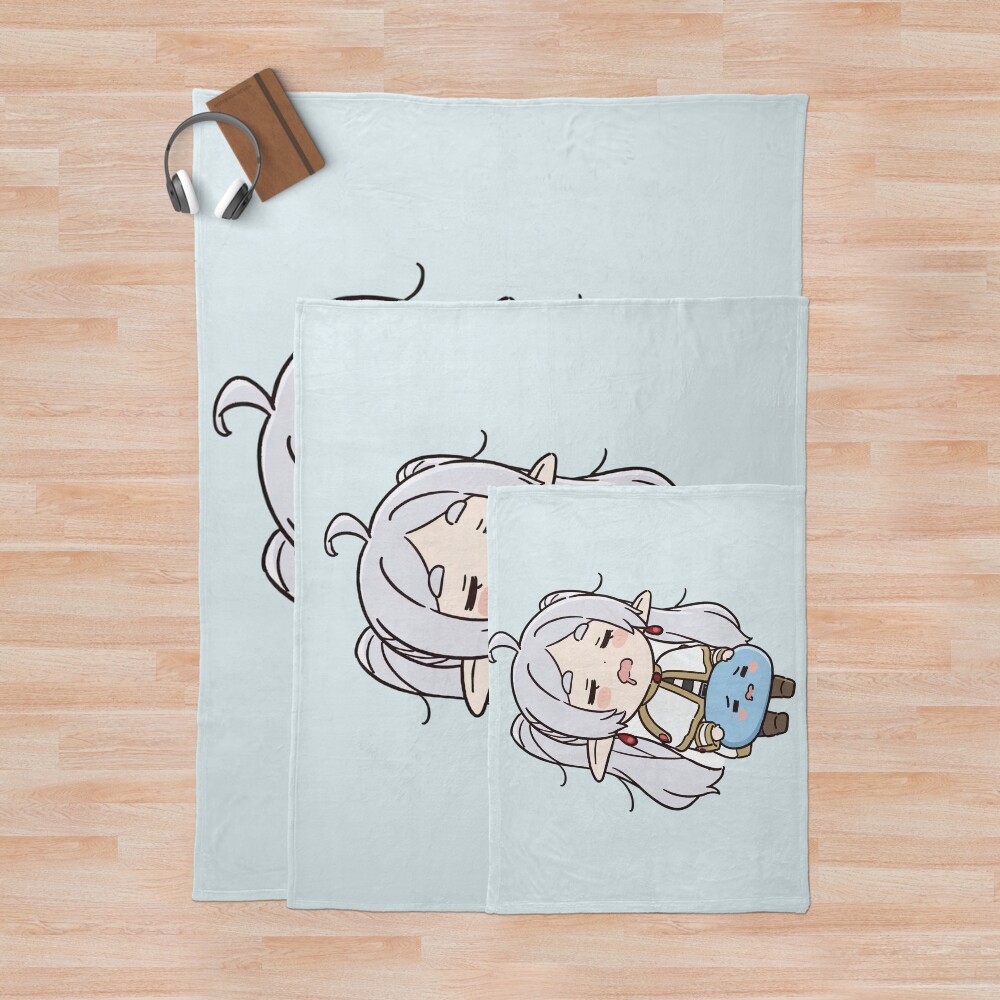 Frieren Dreams Of A Twin Seraph Throw Blanket - Image 3
