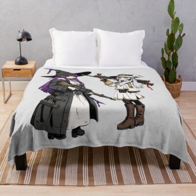 Frieren Wicked Rifles Throw Blanket