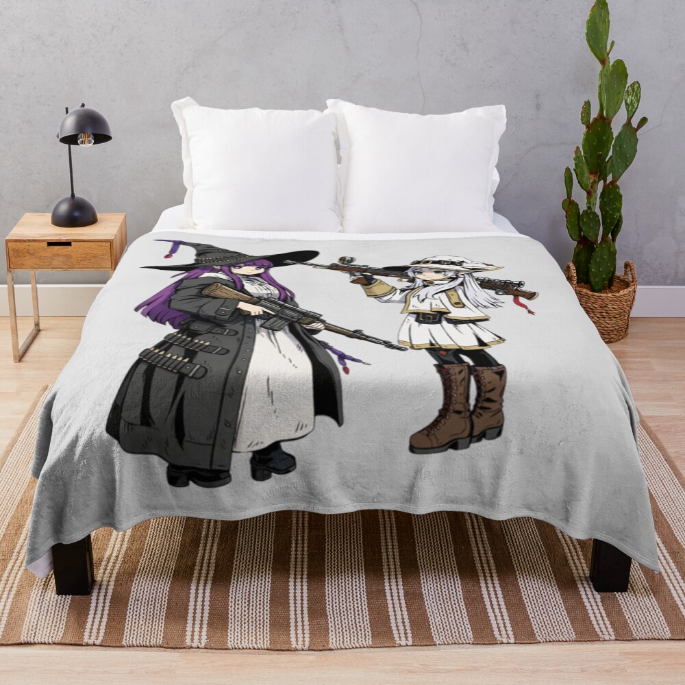 Frieren Wicked Rifles Throw Blanket