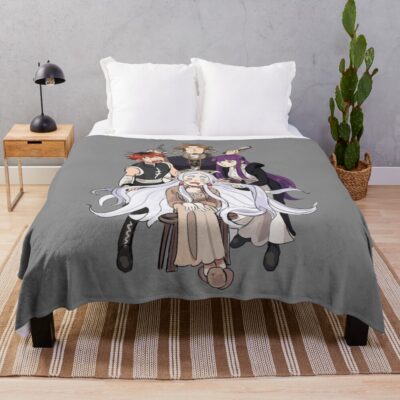 Frieren Brush And Blunders Throw Blanket