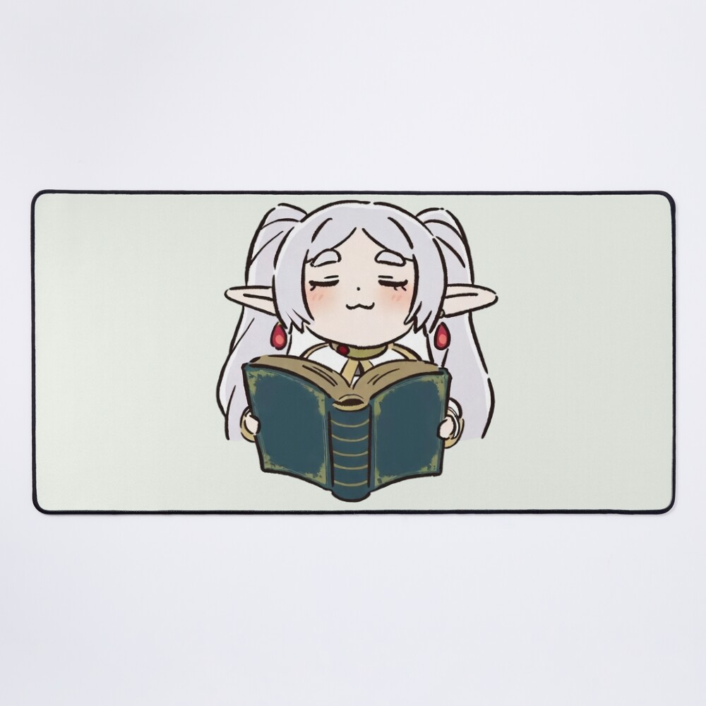 Frieren Read Book Mouse Pad
