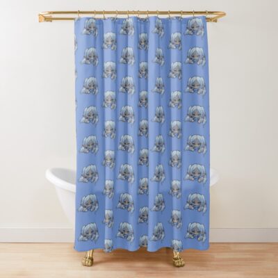 Chibi Frieren Shower Curtain