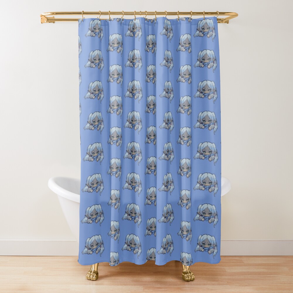 Chibi Frieren Shower Curtain