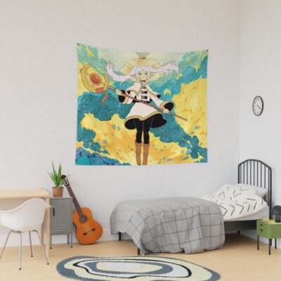 Frieren Clouds And Charms Tapestry