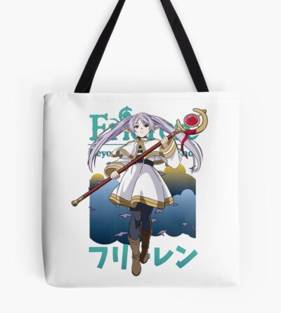 Elegant Elven Mage Fantasy Anime Sorceress Vintage Aesthetic Merch Design Tote Bag